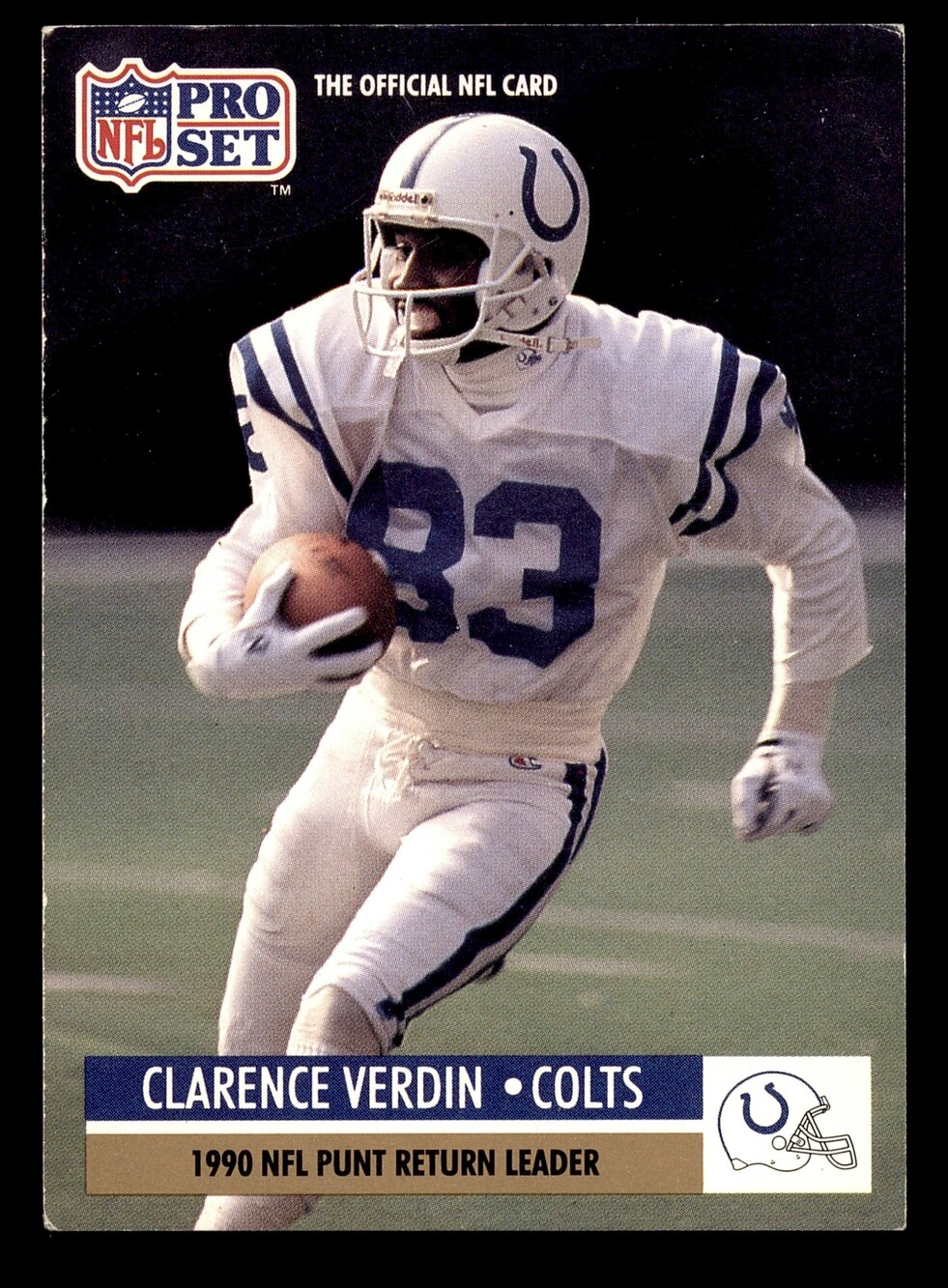 1991 Pro Set Clarence Verdin #16 Colts Football Trading Card